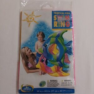 Intex -The Wet Set Tropical Fish Swim Ring ‎ NEW  (2009)  Pink